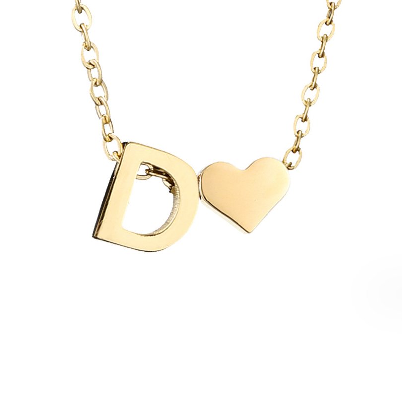 Collar Dorado Amor Eterno y Carta