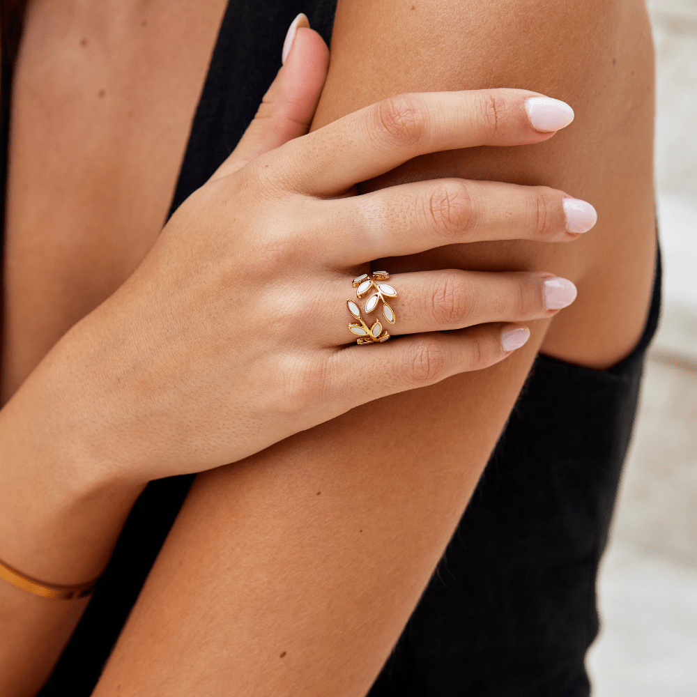 Anillo Hoja de Oro