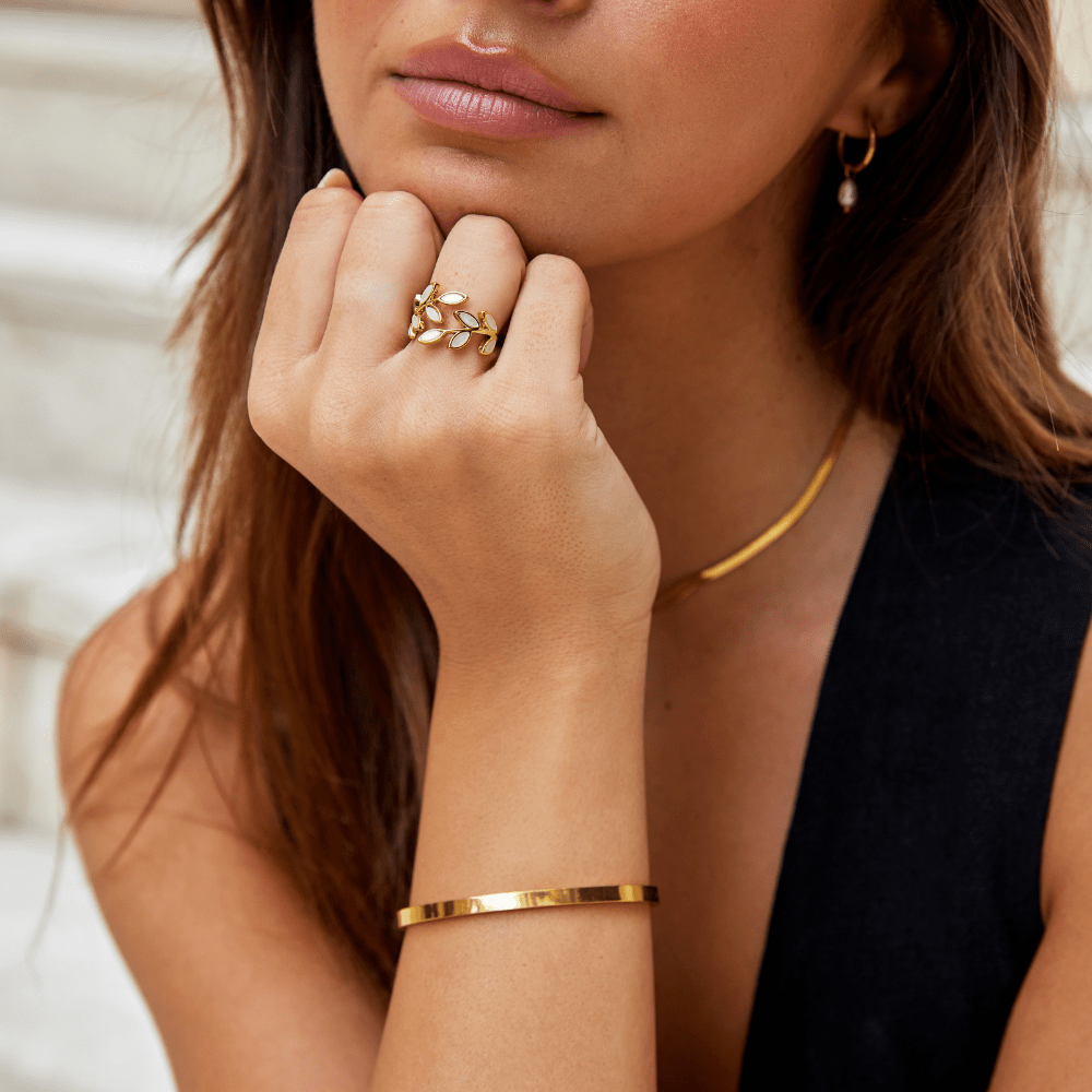 Anillo Hoja de Oro