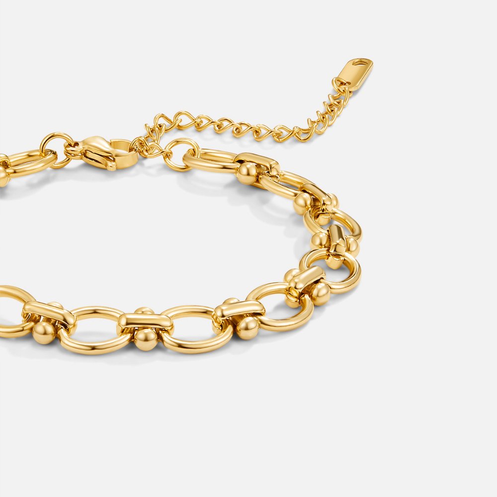 Pulsera de Cadena de Eslabones Dorada