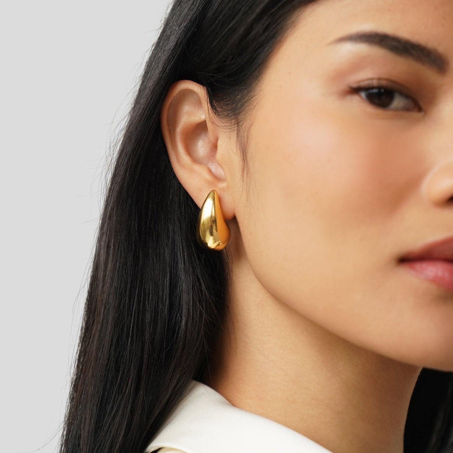 Pendientes de Lágrima de Oro