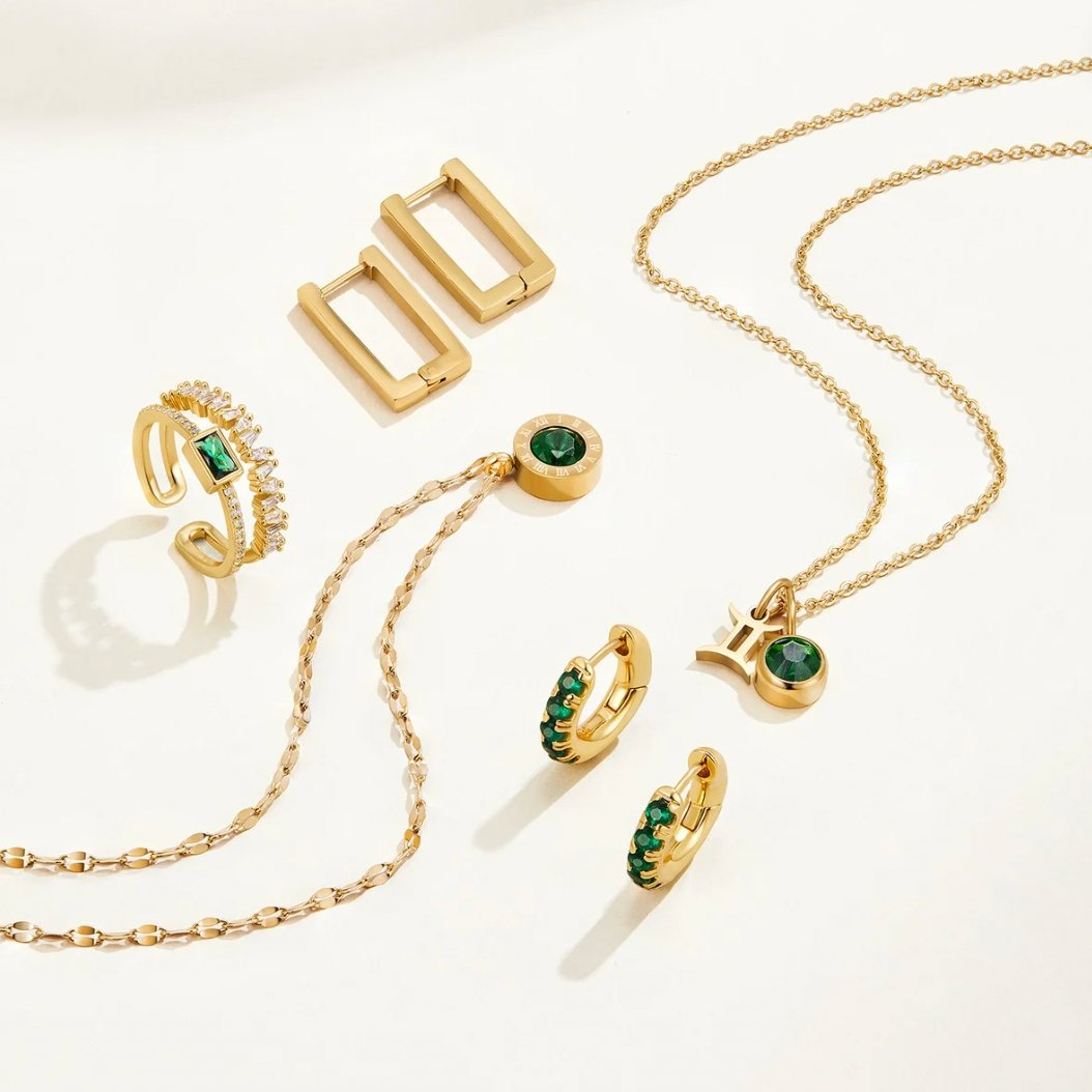 Collar de Cristal Verde