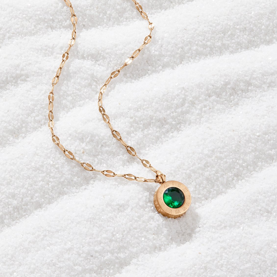 Collar de Cristal Verde