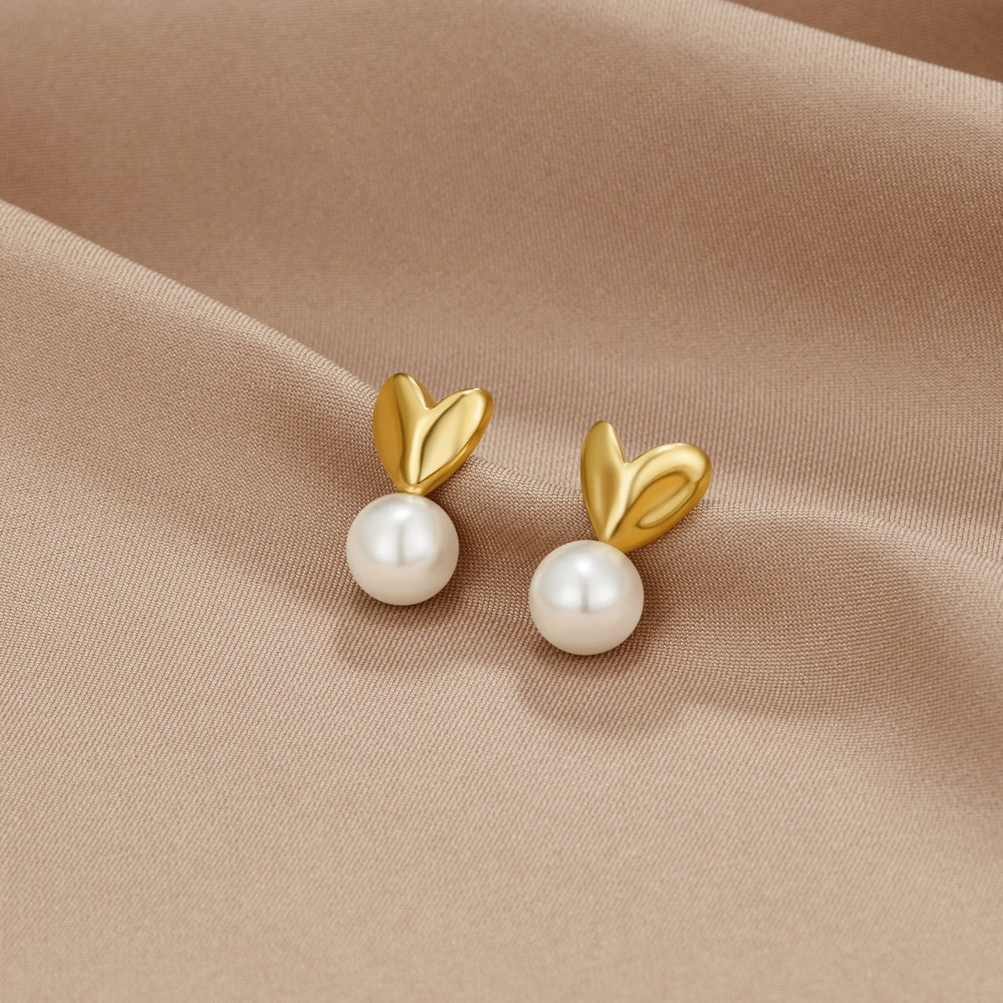 Pendientes de Corazón y Perla
