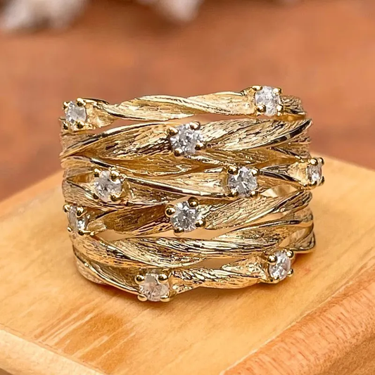 Anillo Vintage Clásico de Oro