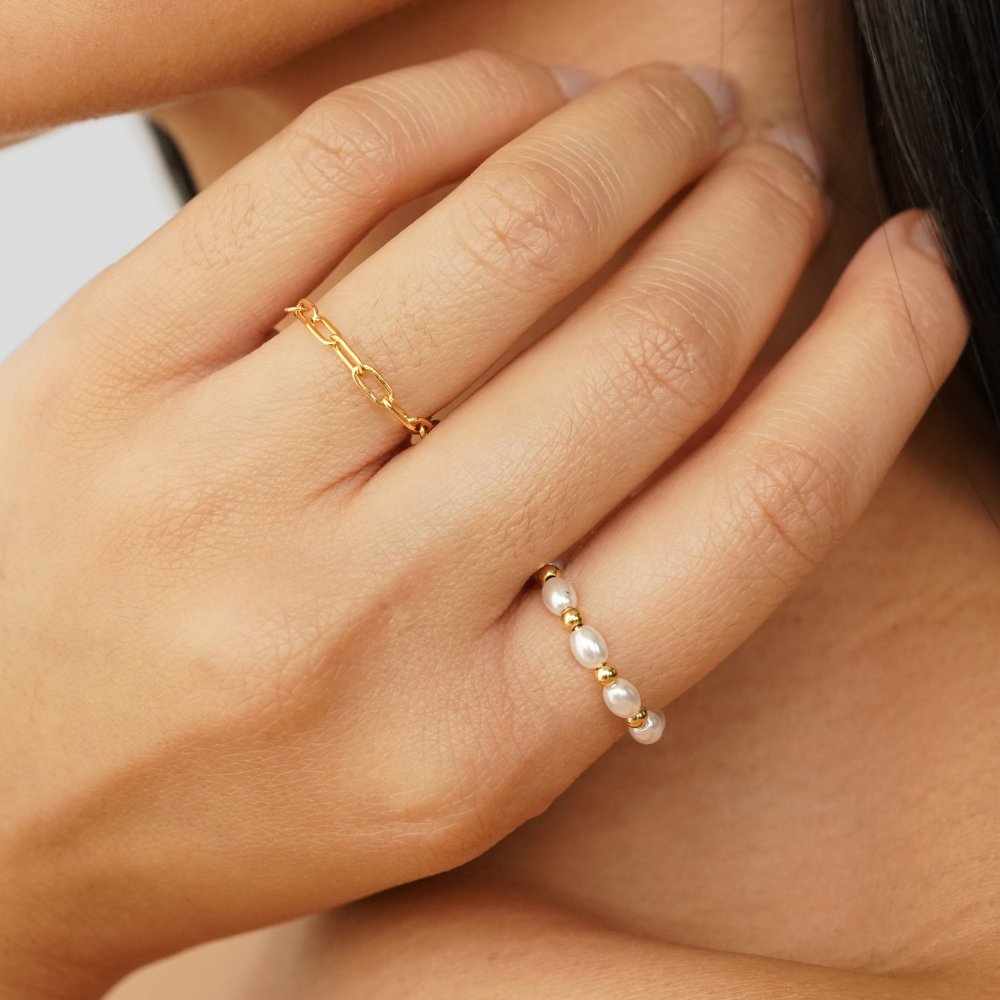 Anillo de Perla Mini