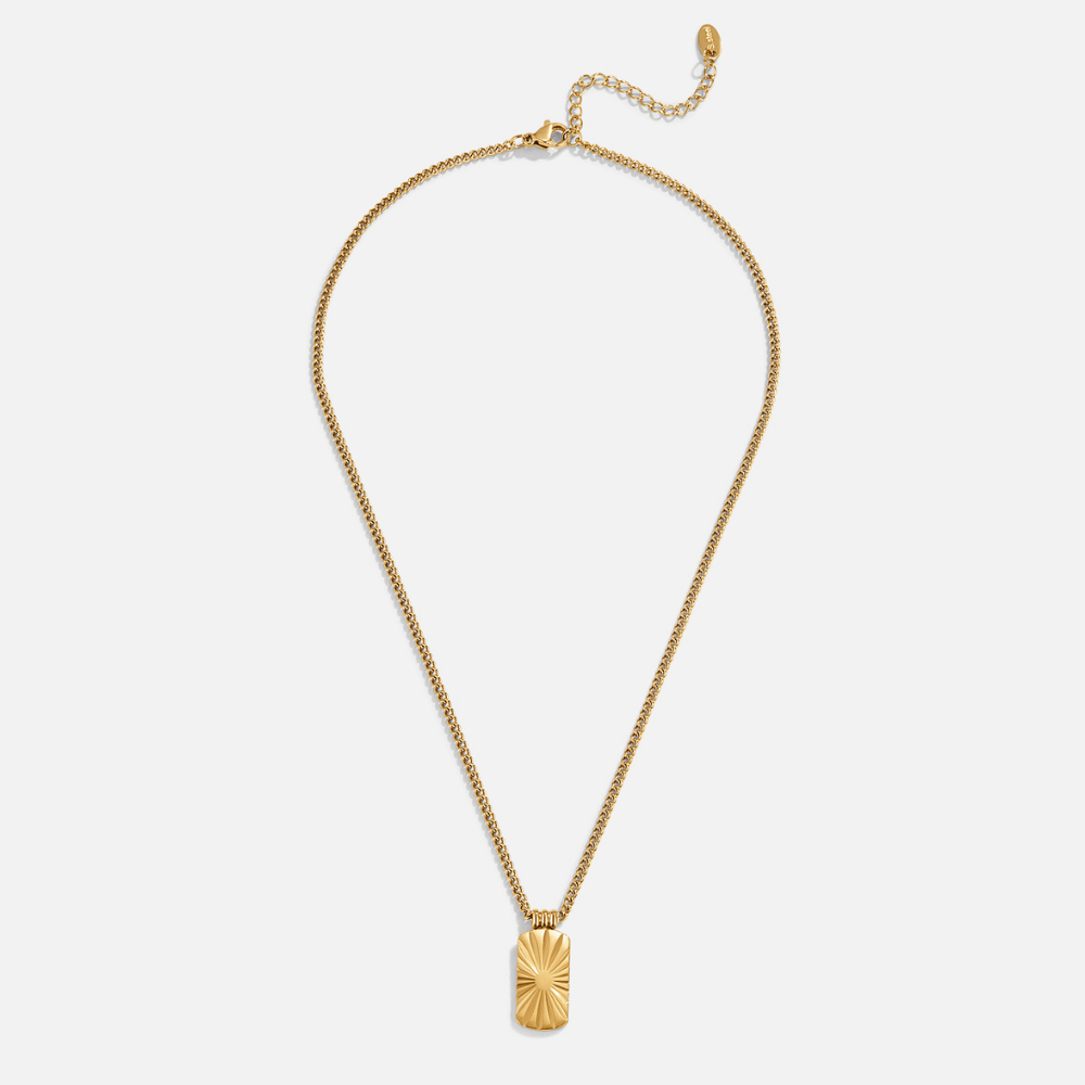 Collar con Colgante Dorado
