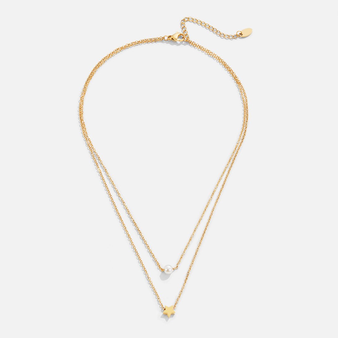 Collar en Capas de Estrella Dorada y Perlas