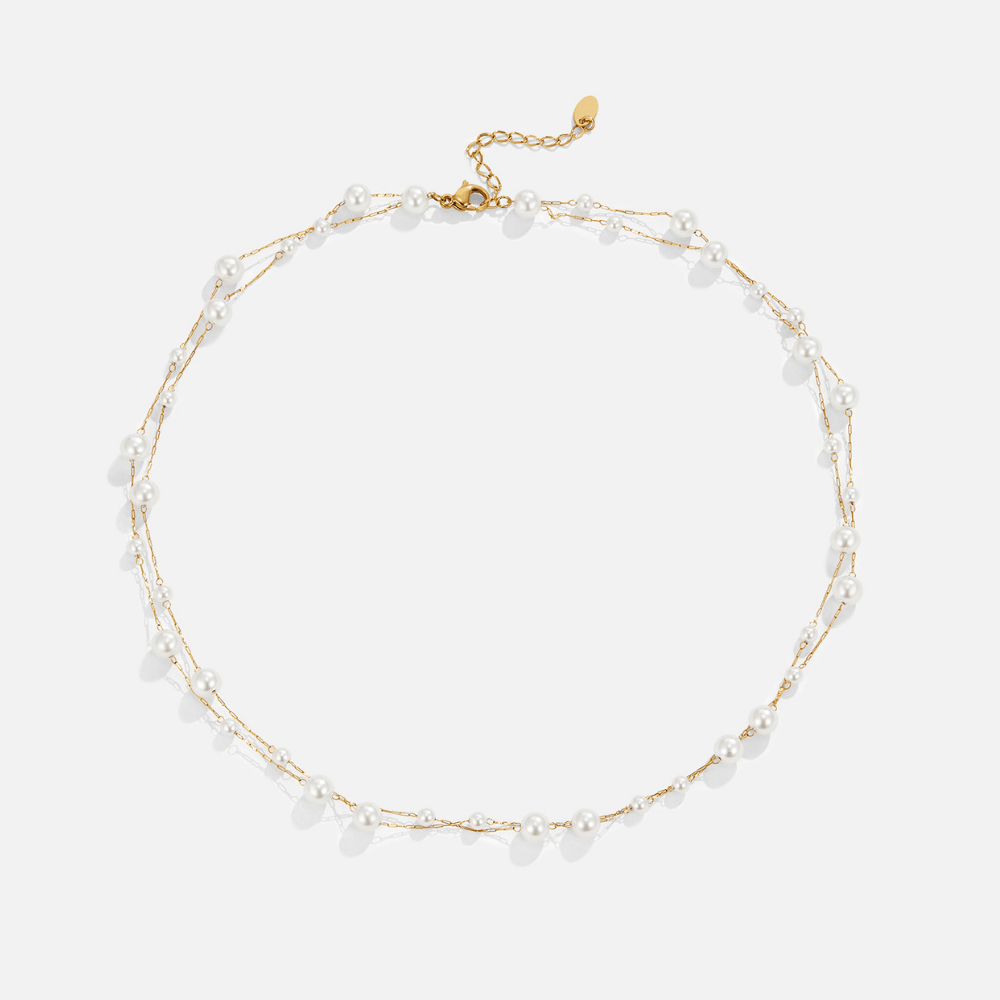 Collar de Perlas en Capas
