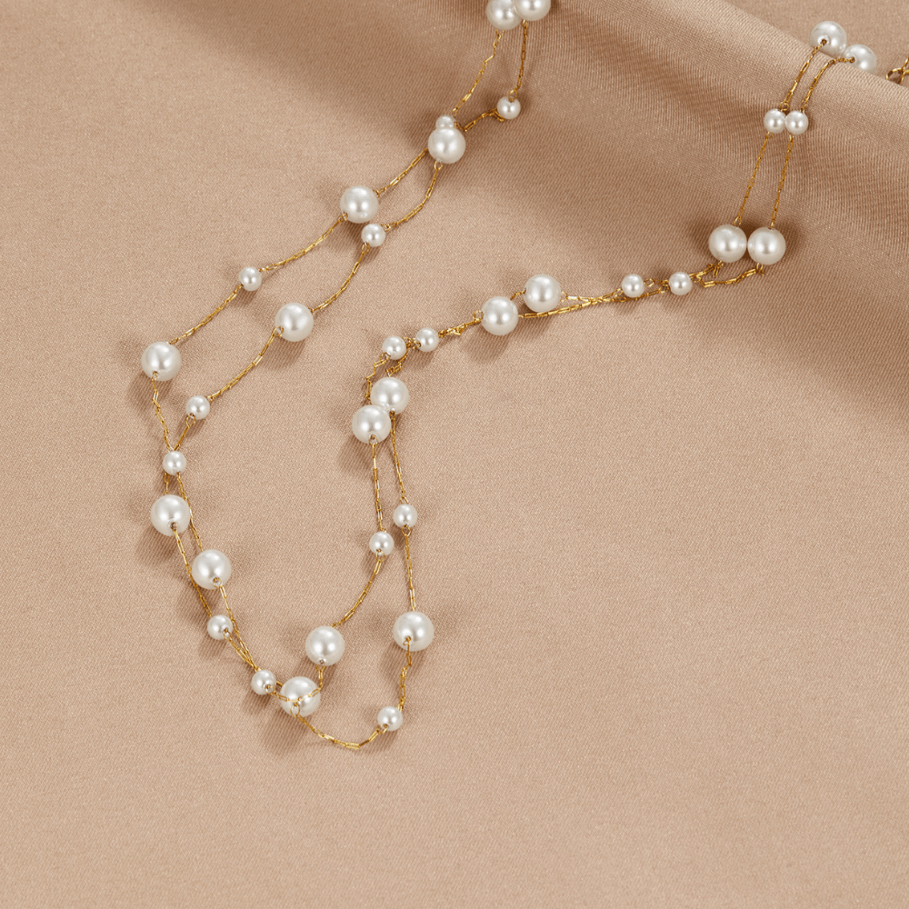 Collar de Perlas en Capas