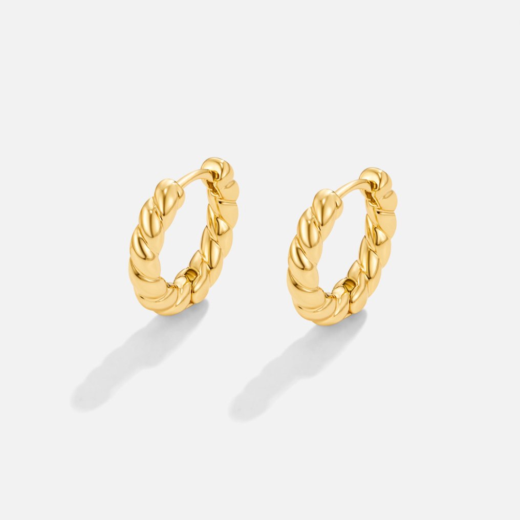 Pendientes de Oro con Giro