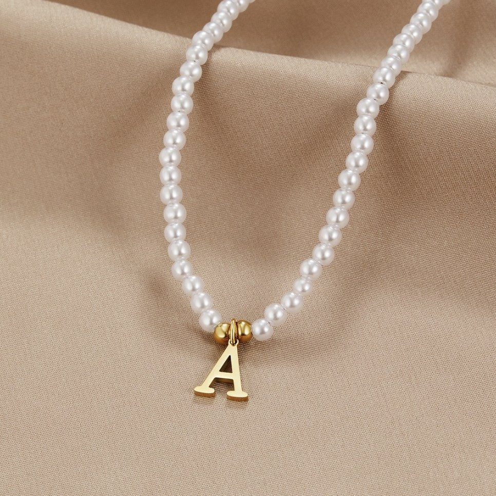 Collar de Perlas con Letra