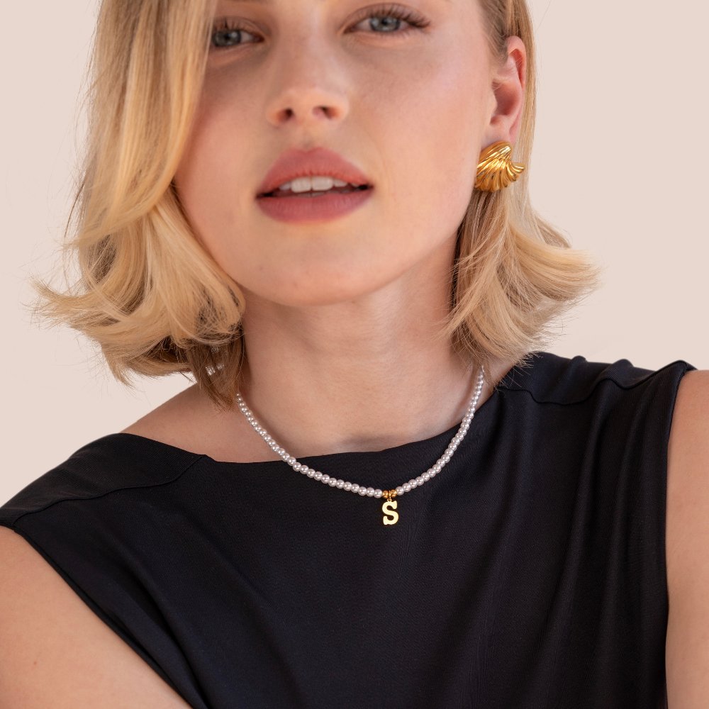 Collar de Perlas con Letra
