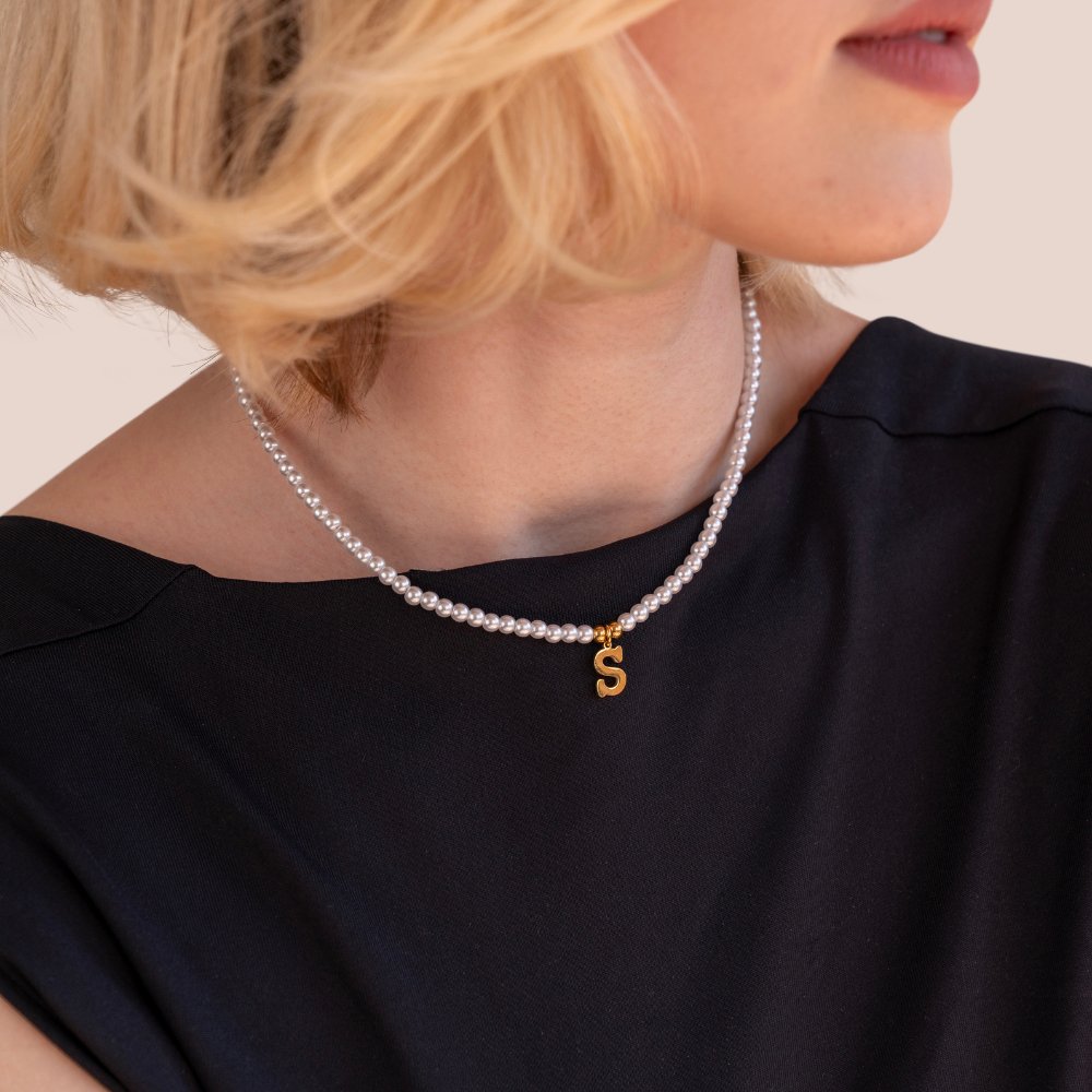 Collar de Perlas con Letra