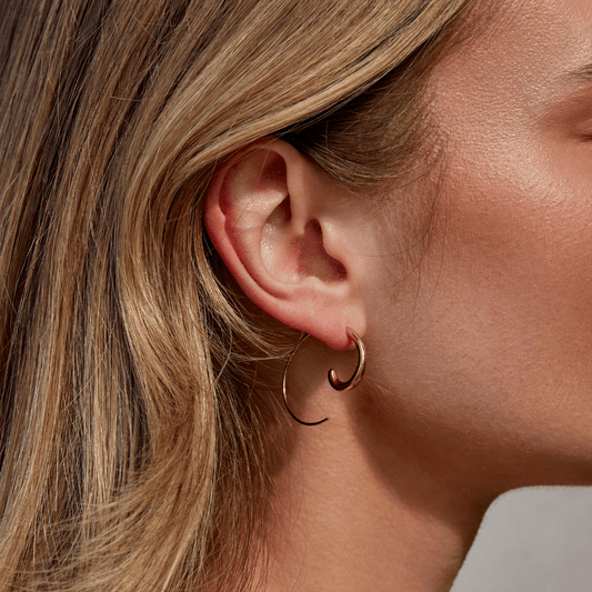 Pendientes de Aro en Espiral