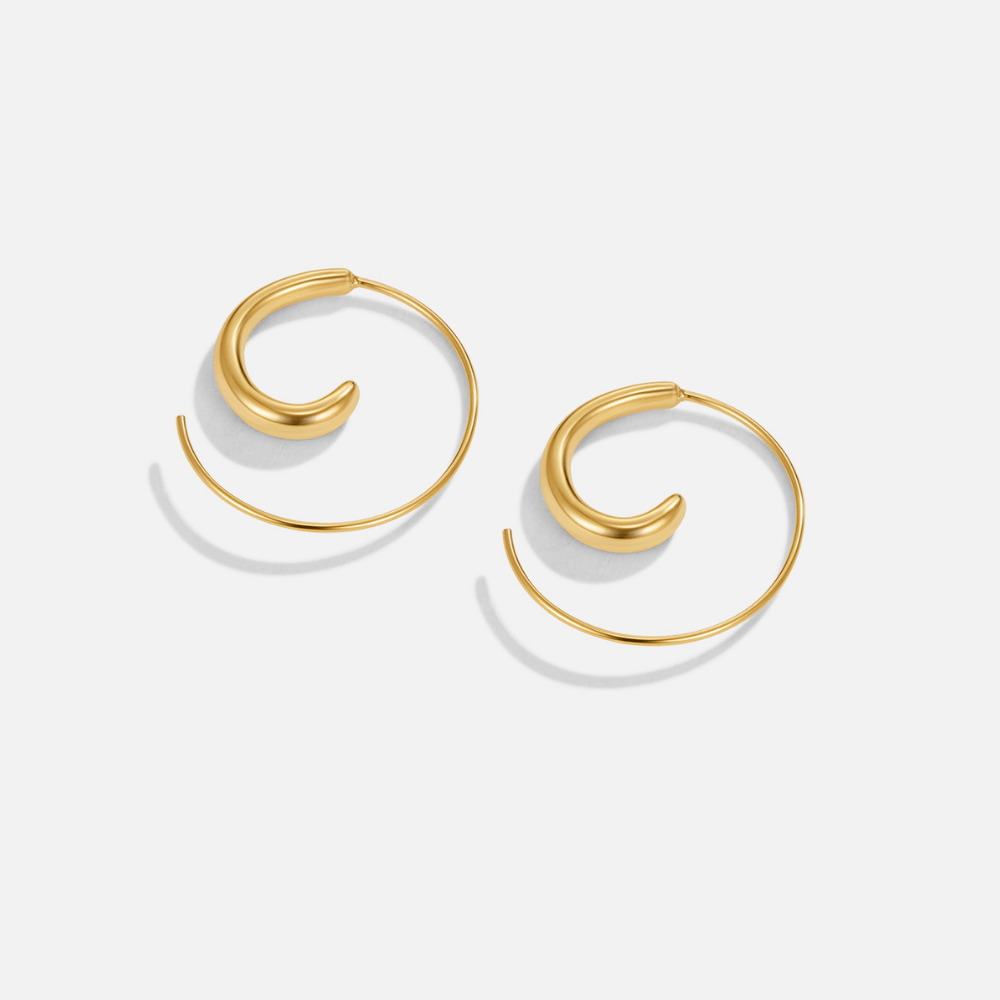 Pendientes de Aro en Espiral