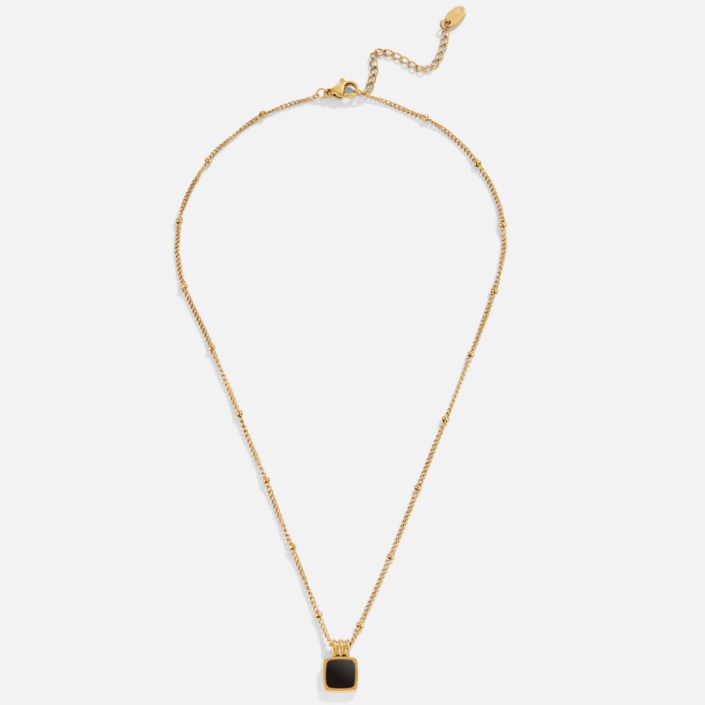 Collar con Colgante Negro