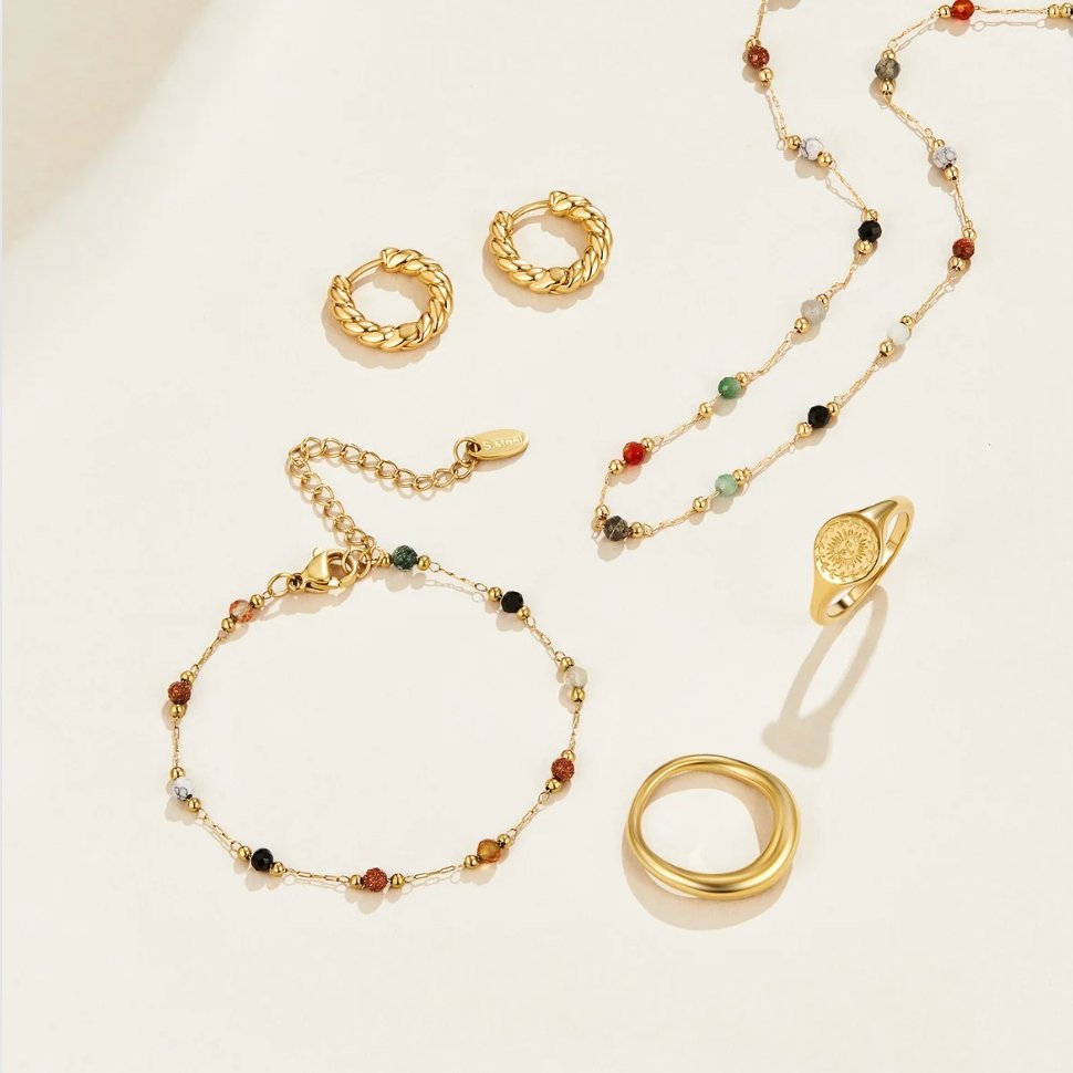 Collar de Piedra con Cuentas