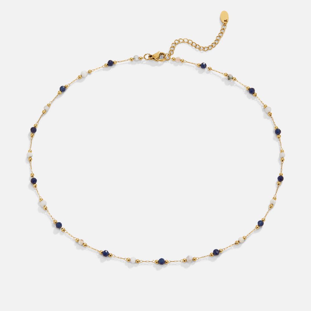 Collar de Piedra con Cuentas Medianoche