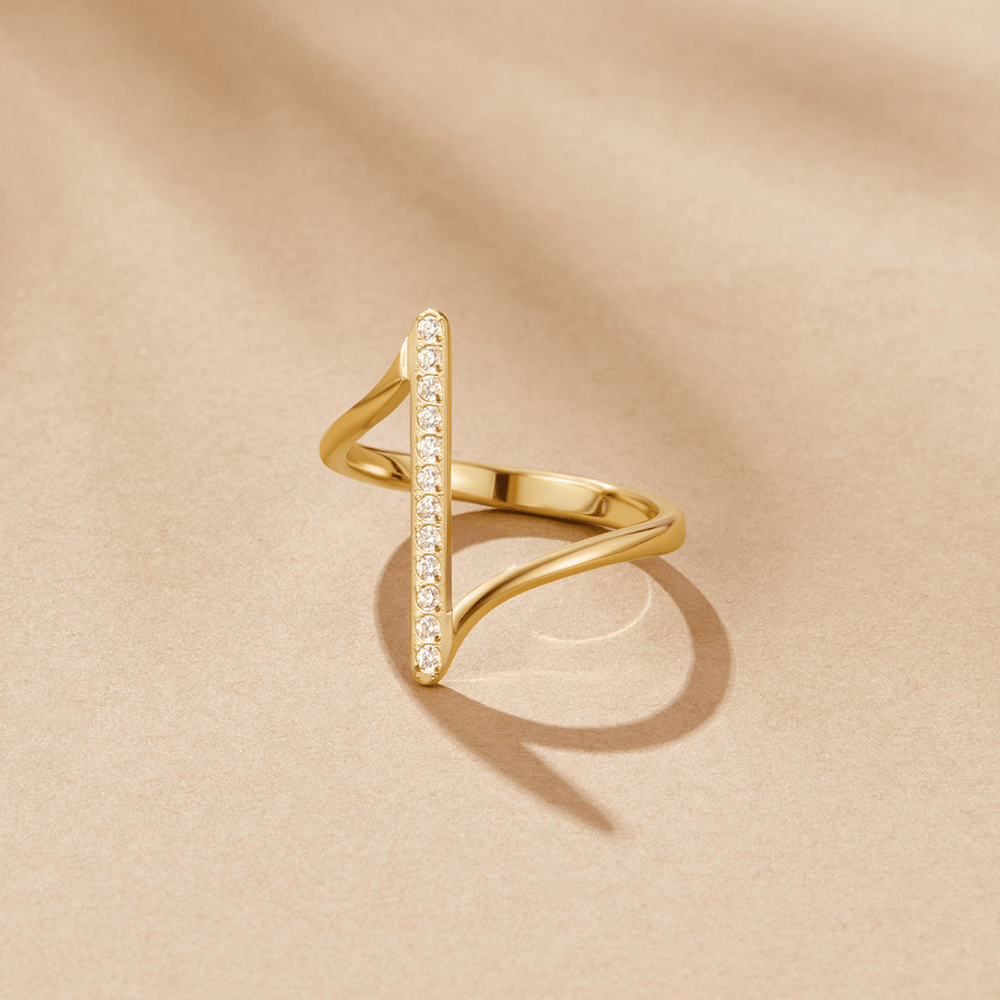 Anillo Dorado Torcido