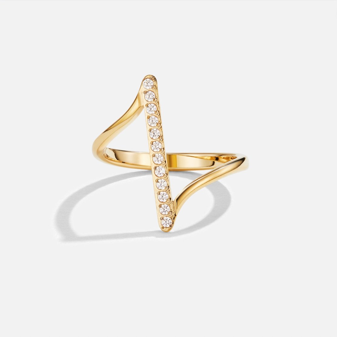 Anillo Dorado Torcido