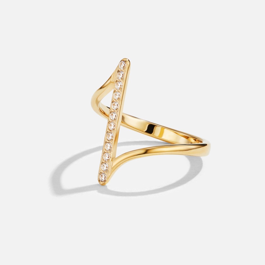 Anillo Dorado Torcido