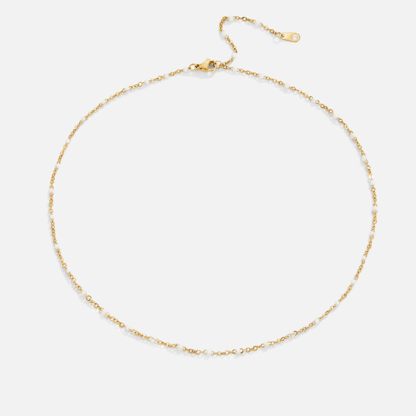 Collar de Cuentas Blancas
