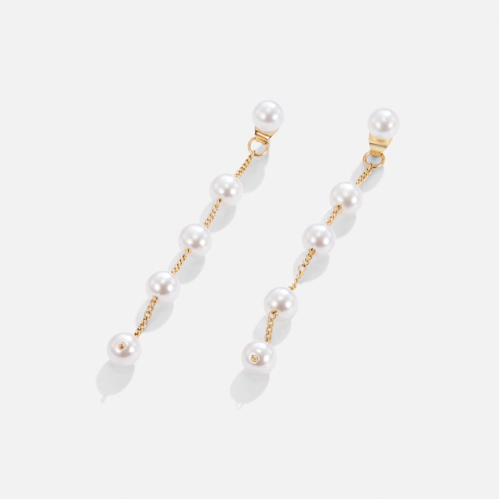 Pendientes Colgantes de Perla