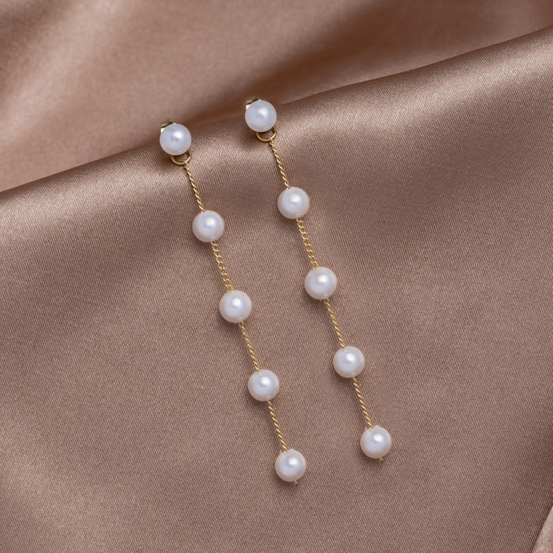 Pendientes Colgantes de Perla