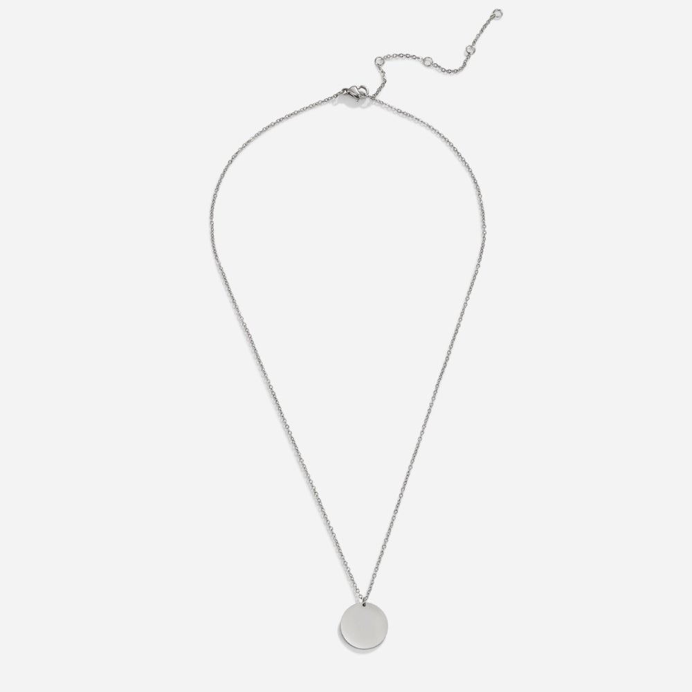Collar de Moneda Plateada