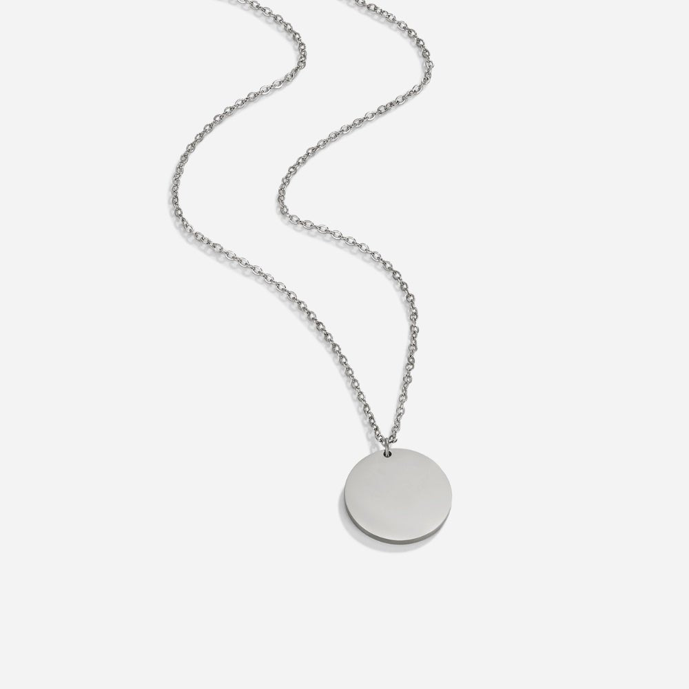 Collar de Moneda Plateada