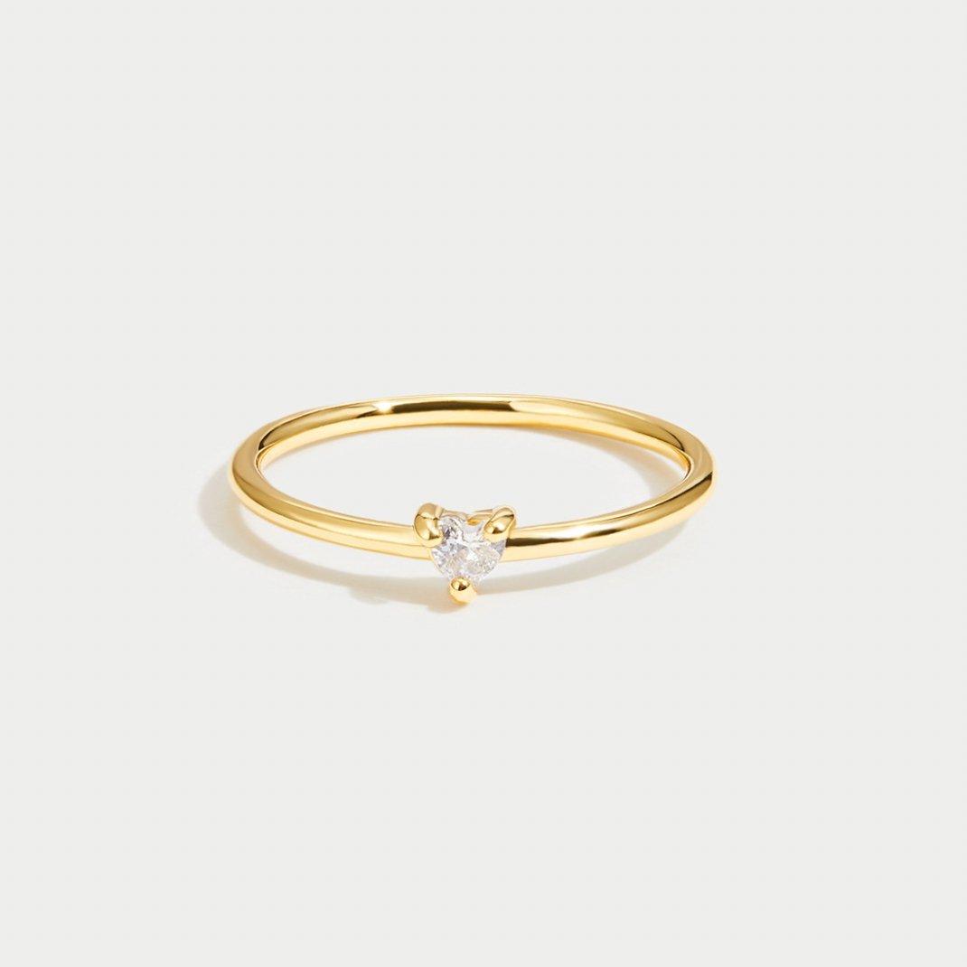 Anillo de Corazón de Cristal "Pequeño Amor"