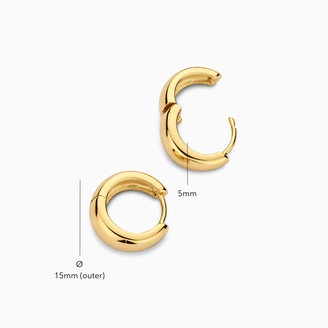 Aros Rue | Oro Blanco