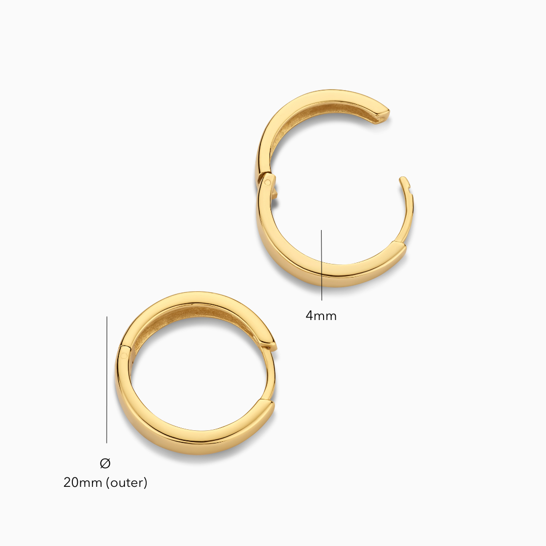 Aros Mia | Oro Blanco
