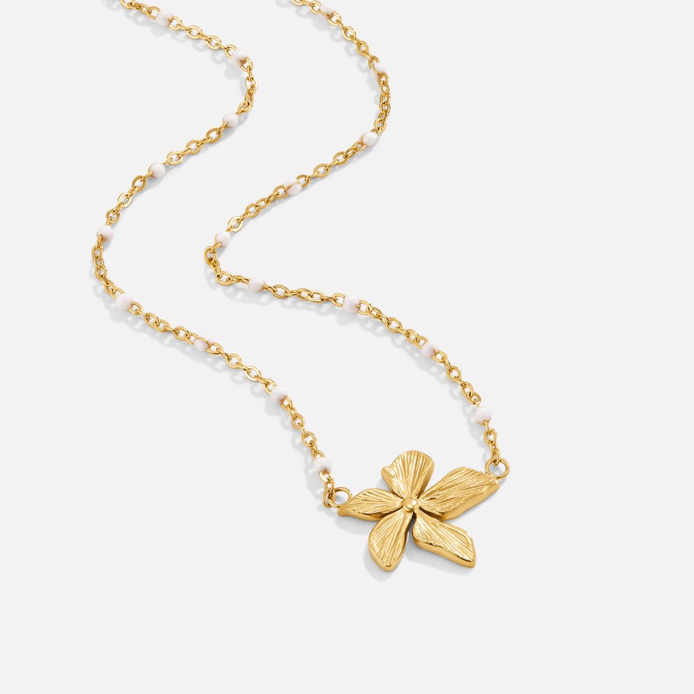 Collar de Cuentas Doradas
