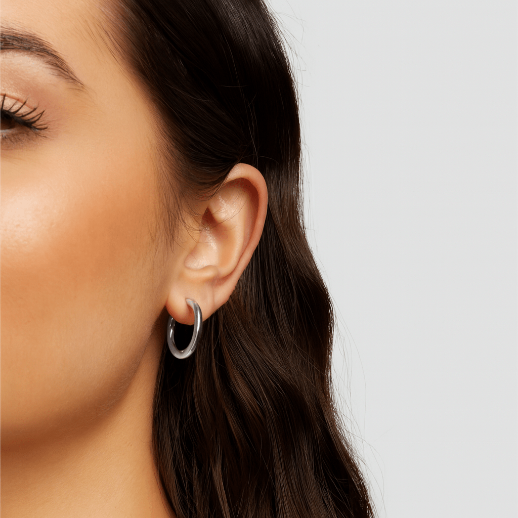 Set de Pendientes de Triple Aro Plateados