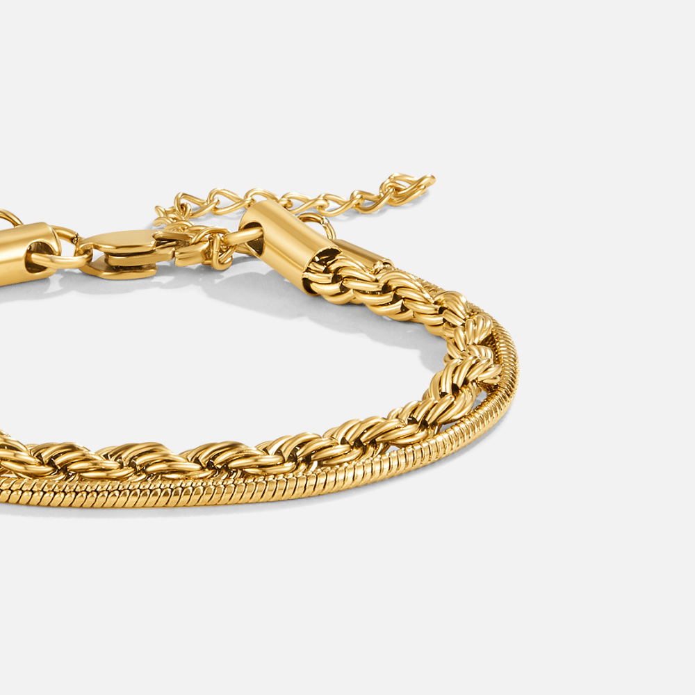 Pulsera en Capas Torcida