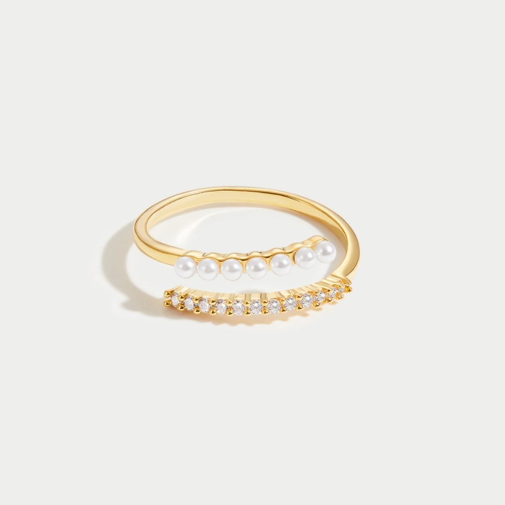 Anillo de Perla y Cristal