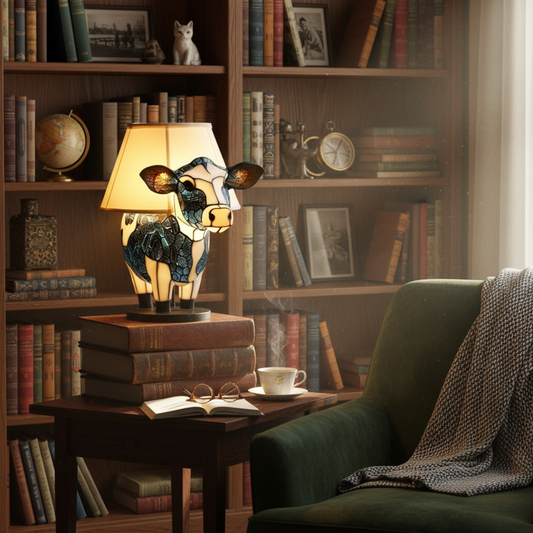 牛｜彩色玻璃燈