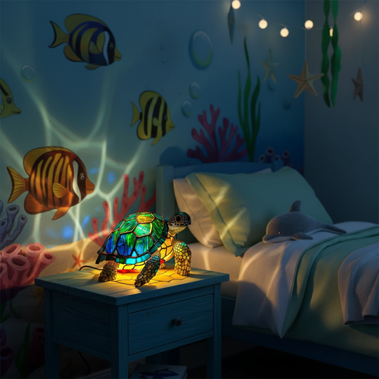 海龜｜彩色玻璃燈