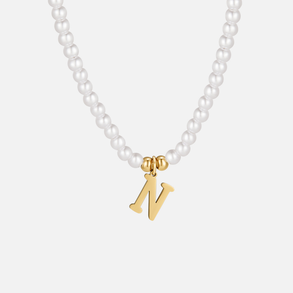 Collar de Perlas con Letra