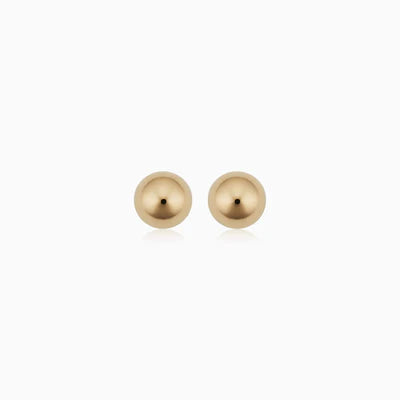 Aretes de Bola | Oro Blanco