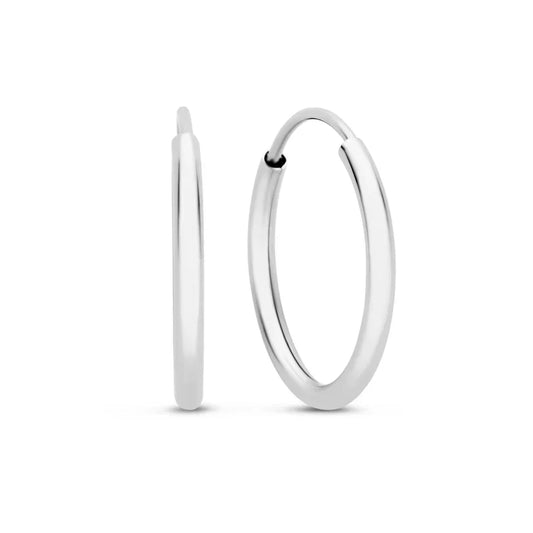 Aretes Lisa | Oro Blanco