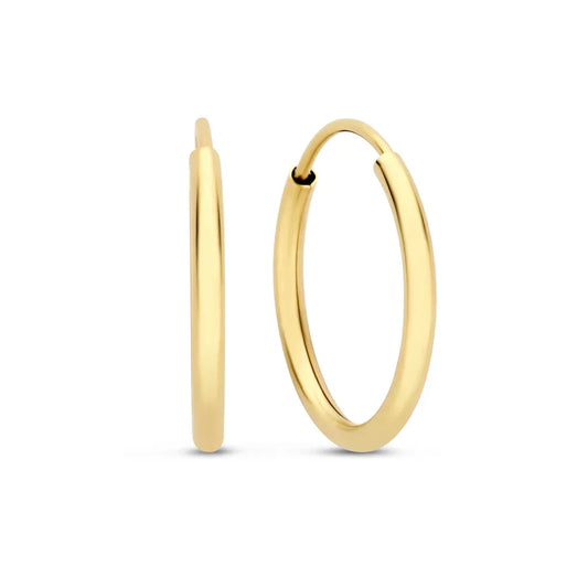 Aretes Lisa | Oro Blanco