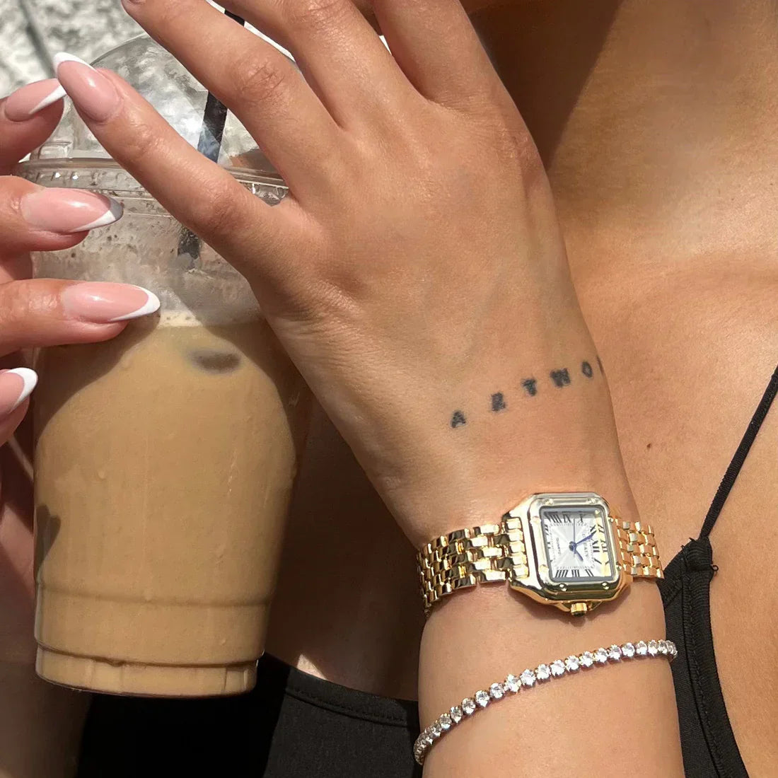 Reloj Silvia | Oro Blanco