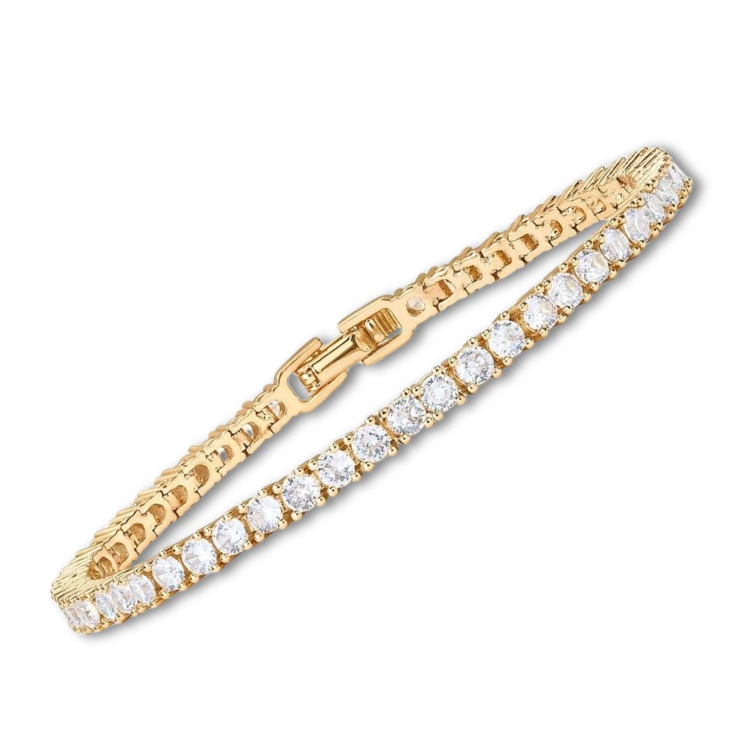 Pulsera Tennis | Oro Blanco