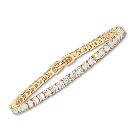 Pulsera Tennis | Oro Blanco