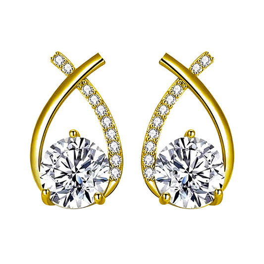Aretes Arielle | Oro Blanco