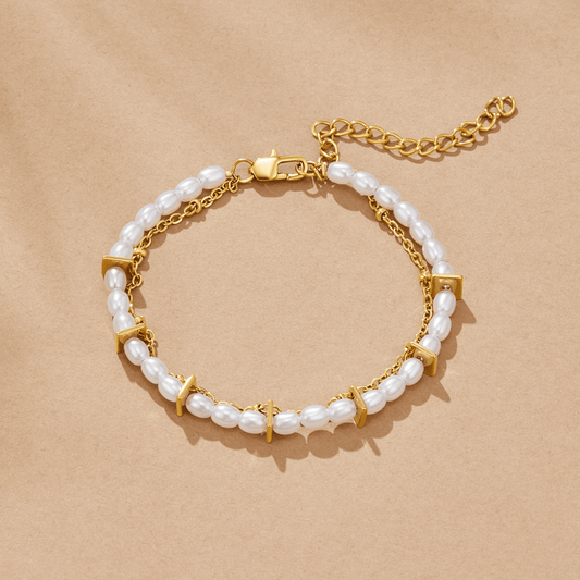 Pulsera de Perlas en Capas