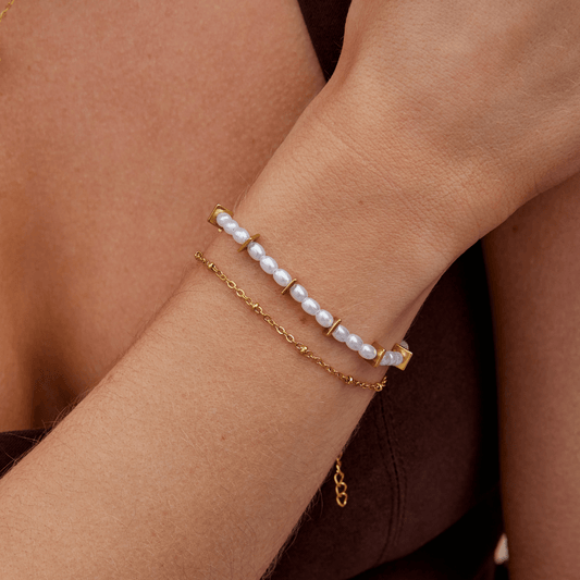 Pulsera de Perlas en Capas